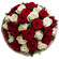 букет из красных и белых роз. Санкт-Петербург